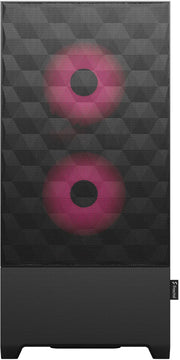 Boîtier PC Fractal Design Pop Air RGB Magenta Core TG Clear Tint avec mesh noir et ventilateurs roses