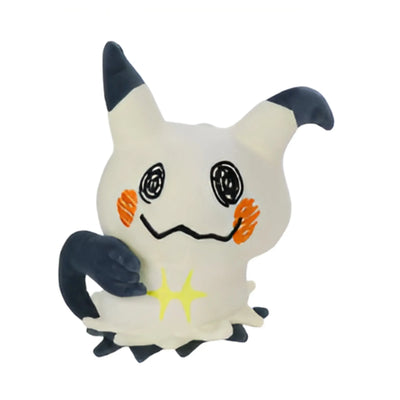 Peluche Pokémon Mimiqui crème 25 cm avec oreilles noires et étoile jaune