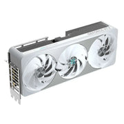 Carte graphique Gigabyte GeForce RTX 5070 Ti AERO OC 16 Go argentée à 3 ventilateurs blancs
