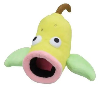 Peluche Pokémon Boustiflor jaune 15 cm avec ailes vertes et bouche rose