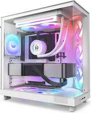 NZXT F240 RGB Core Blanc : boîtier PC blanc watercooling RGB moderne