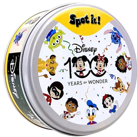 Dobble Disney 100 Years of Wonder – 90 cartes — dans le même esprit que Dobble Disney 100 ans – boîte rouge