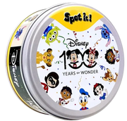 Dobble Edition 100 Disney jaune en boîte ronde colorée