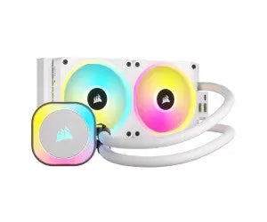 Refroidisseur CPU liquide CORSAIR iCUE Link H100i 240 RGB Blanc avec boucle RGB et ventilateurs