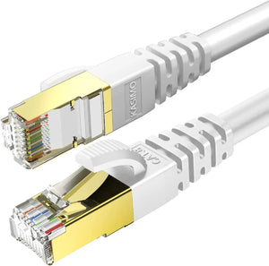 Cable RJ45 30m Blanc - Catégorie 8