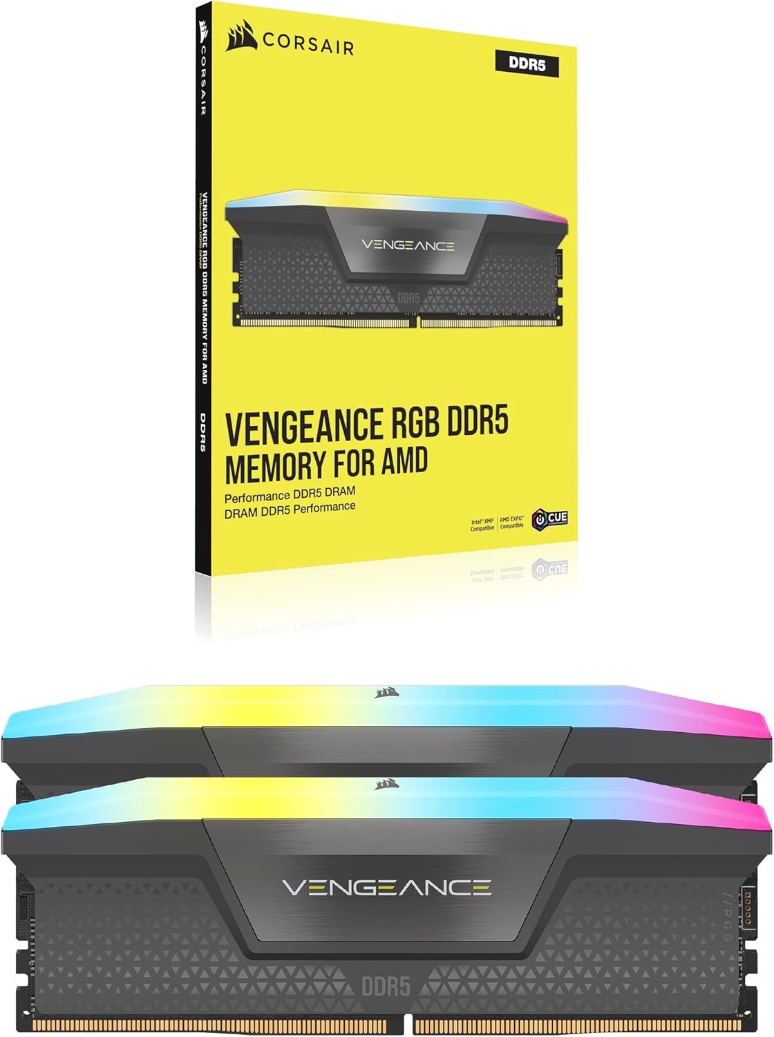 Kit Mémoire RAM Corsair Vengeance RGB  DDR5 – 32 Go (2 x 16 Go) - 6000Mhz image 3