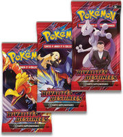 Packs de boosters Pokémon TCG rouge et violet Rivalités Destinées EV10 tripack 3 boosters