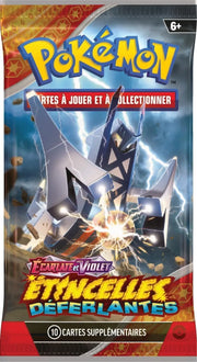 Pack Booster Pokémon Écarlate Violet Étincelles Déferlantes Pikachu vibrant