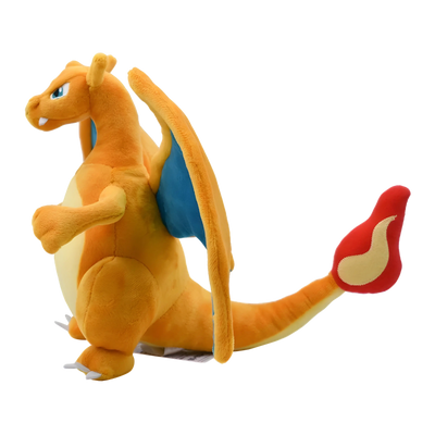 Peluche Pokémon Dracaufeu orange coton doux 20 cm flammes rouges