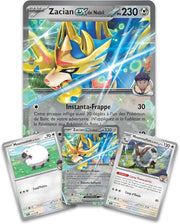 Carte Pokémon Zacian-ex doré et bleu Nabil, Coffret Écarlate & Violet Aventures