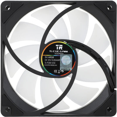 Ventilateur Thermalright TL-C12C-S ARGB noir 120mm PWM noir et blanc