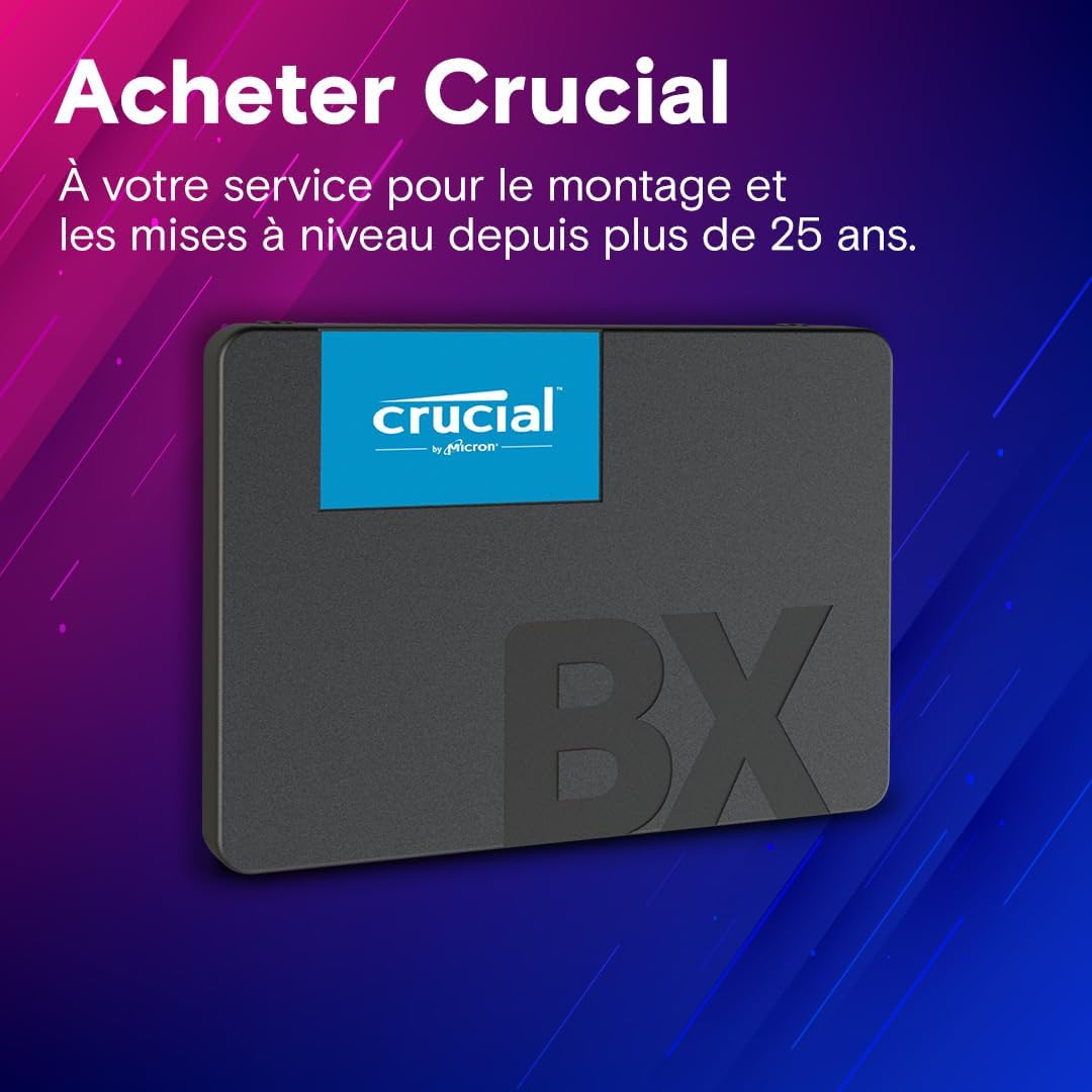 Crucial BX500 Disque SSD 2.5" 2To Série ATA III QLC 3D NAND - Disques SSD image 5
