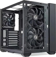 Boîtier PC Lian Li O11 Air Mini NOIR mat noir avec 3 ventilateurs logo blanc