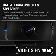 Elgato Facecam Pro webcam 4K 60FPS noire texturée avec lentille centrale