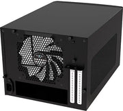 Cohabitation arrière Fractal Design Node 304 Noir, boîtier PC mat noir avec ventilateur blanc visible