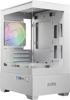 Boîtier Mini Tour Micro ATX Gamdias Aura GC9M ARGB - Blanc