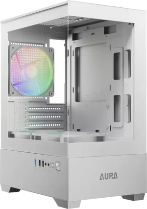 Boîtier Mini Tour Micro ATX Gamdias Aura GC9M ARGB - Blanc