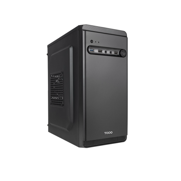 Boîtier PC TooQ TQC-4702U3C-B Noir - Mini Tour Micro-ATX — pour compléter AMD Ryzen 7 9800X3D