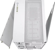 Corsair 6500X Blanc avec panneau latéral mesh blanc, ports USB et bouton d’alimentation