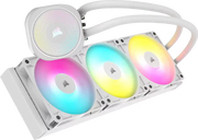 Refroidisseur CPU liquide CORSAIR iCUE Link H150i RGB blanc 360mm avec pompe et ventilateurs RGB multicolores