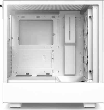 Coque PC NZXT H5 Elite BLANC design minimaliste intérieur épuré