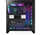 NZXT Kraken Elite RGB 240 Noir, boîtier PC noir verre trempé avec RGB et ventilateurs
