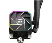 Radiateur octogonal noir Thermalright Aqua Elite 360 ARGB Noir avec aperture illuminée colorée et tubes
