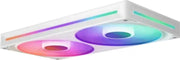 NZXT F280 RGB Core Blanc : refroidisseur blanc rectangulaire à double ventilateur avec éclairage RGB