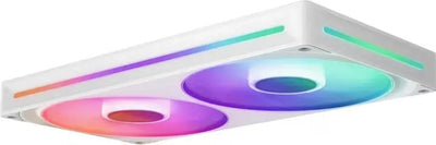 NZXT F280 RGB Core Blanc : refroidisseur blanc rectangulaire à double ventilateur avec éclairage RGB