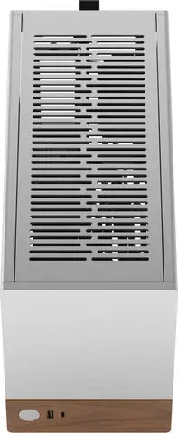 Fractal Design Terra Silver : boîtier PC argenté et blanc sur base bois