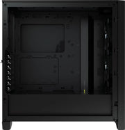 Boîtier PC Corsair iCUE 4000X RGB NOIR noir mat minimaliste avec fixations internes visibles