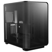 Coque PC MSI MEG MAESTRO 700L PZ noire en verre trempé mat minimaliste