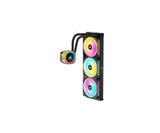 Refroidisseur CPU liquide CORSAIR iCUE Link H150i RGB 360mm noir avec ventilateurs LED arc-en-ciel