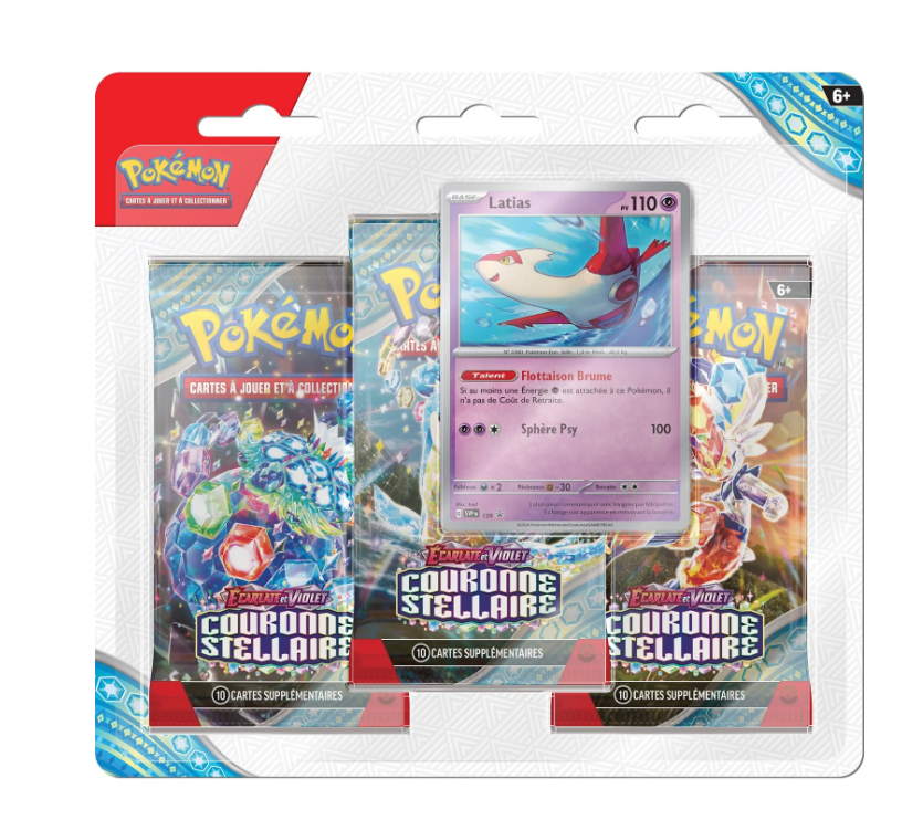 Pokemon JCC – Tripack Couronne Stellaire (EV07) image 0