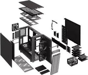 Cohab Fractal Design Define 7 Black PCGH vue arrière modulaire ventilateurs