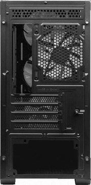 Coque PC MSI MAG FORGE M100R NOIR noire avec panneaux mesh et trous pour ventilateurs