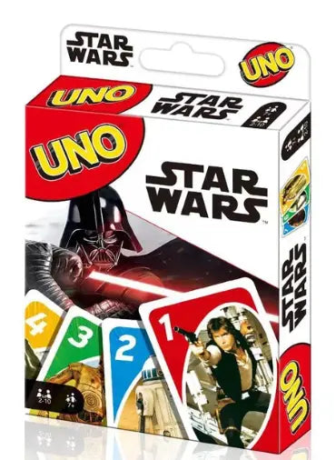Uno Édition Spéciale Star Wars avec Vader, Leia et cartes colorées