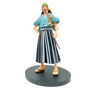 Figurine One Piece Usopp 02 en tenue japonaise traditionnelle teal et hakama
