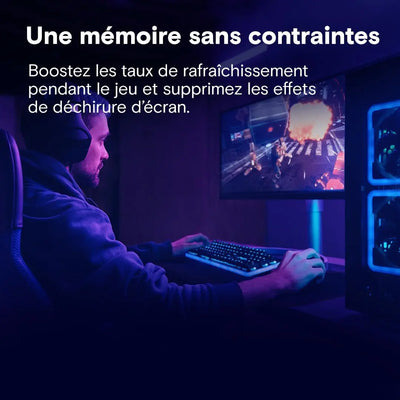 Clavier gaming noir Crucial Pro rétroéclairé, design moderne