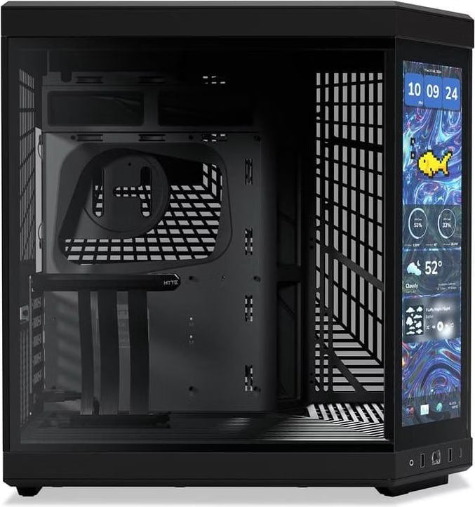 HYTE Y70 TOUCH INFINITE PITCH BLACK image 3