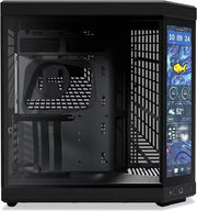 Boîtier PC HYTE Y70 Touch Infinite Pitch Black noir avec panneau transparent et écran intégré droit