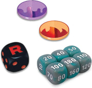Dé black à r rouge et points orange brillant, Coffret Dresseur D’Elite Pokemon EV10