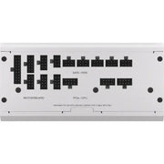 Alimentation Corsair RMx Shift 1000W blanc avec connecteurs noir modulaires arrière