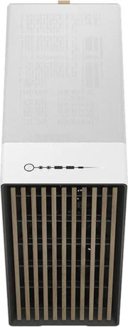 Refroidisseur blanc et noir Fractal Design North XL Chalk White avec lamelles en bois verticales