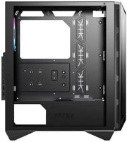 Coque PC MSI MPG GUNGNIR 110R NOIR noire mate avec découpes angulaires