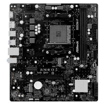 Carte Mère ASRock B550M-P (AM4) Micro-ATX — compatible avec Processeur AMD Ryzen 5 3400G - AM4 - Version Tray