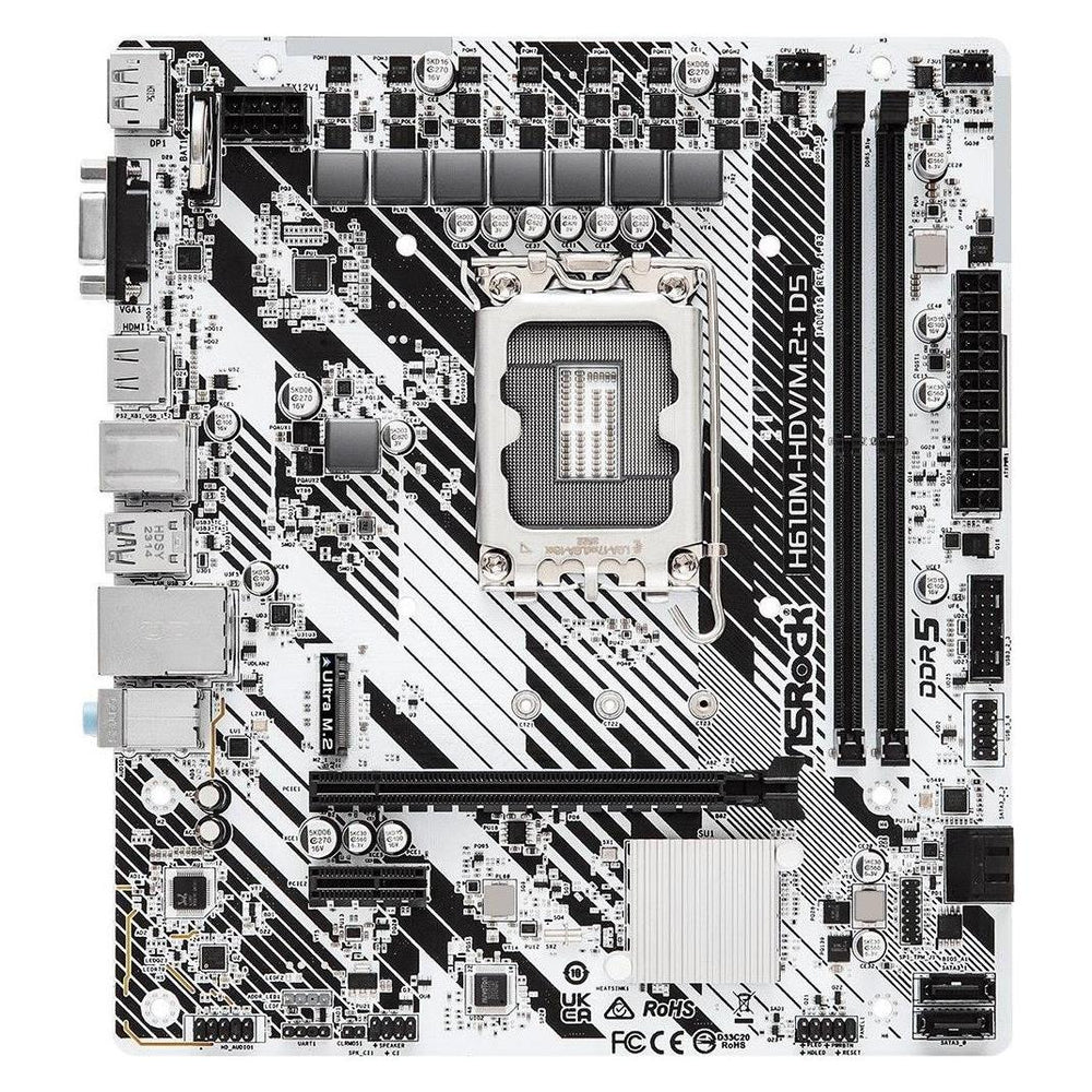 Carte mère ASRock H610M-HDV/M.2+ DDR5 Micro-ATX LGA 1700
