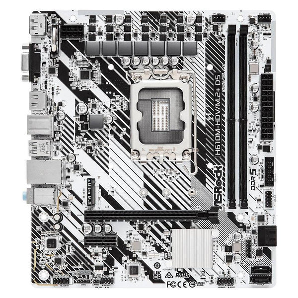 Carte mère ASRock H610M-HDV/M.2+ DDR5 Micro-ATX LGA 1700
