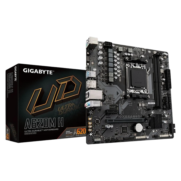 Carte Mère Gigabyte A620M H – Micro-ATX — compatible avec AMD Ryzen 7 9800X3D