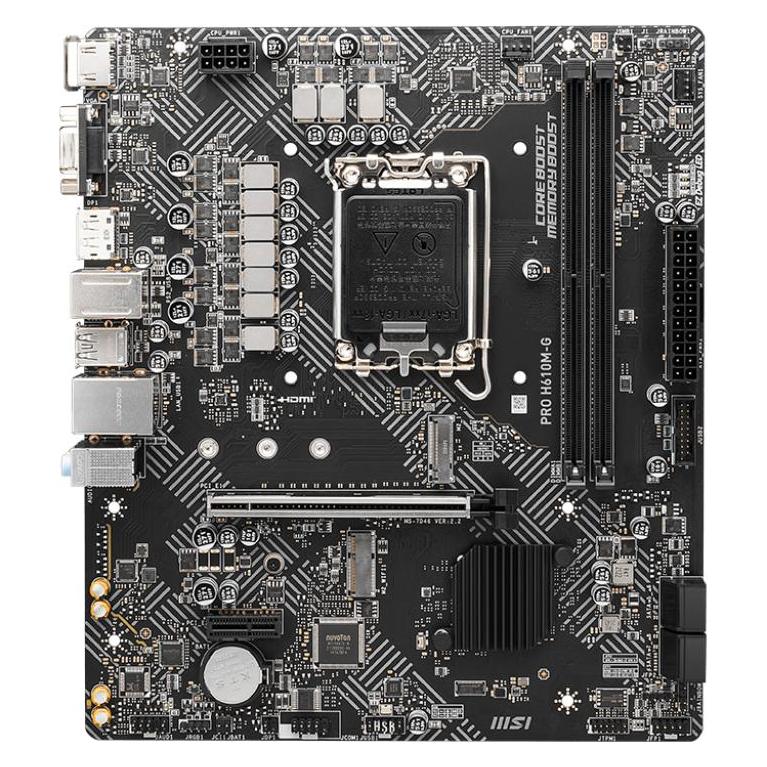 Carte mère MSI PRO H610M-G DDR5 Micro-ATX LGA 1700
